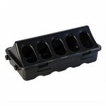Comedouro Para Codorna Galinha Com 12 Furos -  Preto