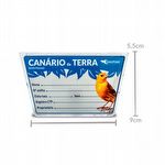 Porta Nome - Acrílico - Canário da Terra - imagem 2