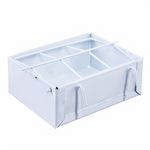 Cocho de Metal com Grade Móvel - Epóxi Branco - Médio - imagem 2
