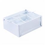 Cocho de Metal com Grade Móvel - Epóxi Branco - Médio