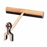 Poleiro Torneado Lateral Grande Com Lixa - Malha Fina - Branco