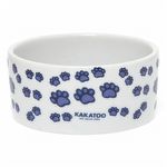 Comedouro Decorado Pequeno - Patinhas - Azul - imagem 3