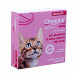 Vermífugo Chemital Gatos - 4 comprimidos