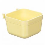 Caneca Plástica Quadrada para Canto de Gaiola com Gancho - 200ml - imagem 3