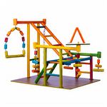 Brinquedo Play Playground Gigante com 3 escadas para Papagaio