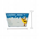 Porta Nome - Acrílico - Canário do Reino - imagem 2