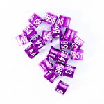 Anilhas Fechadas para Marcação - 4.5 mm - Agapornis - 20 un. - Violeta - imagem 2