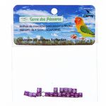 Anilhas Fechadas para Marcação - 4.5 mm - Agapornis - 20 un. - Violeta