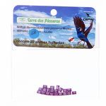 Anilhas Fechadas para Marcação - 2.8 mm - Azulão - Canário da Terra - 20 un. - Violeta