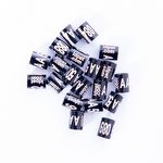 Anilhas Fechadas para Marcação - 2.8 mm - Azulão - Canário da Terra - 20 un. - Preto - imagem 2