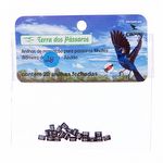 Anilhas Fechadas para Marcação - 2.8 mm - Azulão - Canário da Terra - 20 un. - Preto