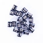 Anilhas Fechadas para Marcação - 3.0 mm - Bicudo - 20 un. - Preto - imagem 2