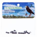 Anilhas Fechadas para Marcação - 3.0 mm - Bicudo - 20 un. - Preto