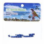 Anilhas Fechadas para Marcação - 3.5 mm - Trinca Ferro - 20 un. - Azul Escuro