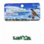 Anilhas Fechadas para Marcação - 3.5 mm - Trinca Ferro - 20 un. - Verde Claro