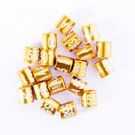 Anilhas Fechadas para Marcação - 3.5 mm - Trinca Ferro - 20 un. - Dourado - imagem 2
