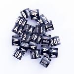 Anilhas Fechadas para Marcação - 4.5 mm - Agapornis - 20 un. - Preto - imagem 2