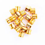 Anilhas Fechadas para Marcação - 4.5 mm - Agapornis - 20 un. - Dourado - imagem 2
