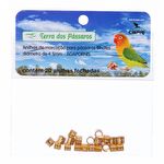 Anilhas Fechadas para Marcação - 4.5 mm - Agapornis - 20 un. - Dourado