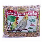 Nutripássaros - Calopsita, Agapornis e Rose Faces C/ Mel - 500g
