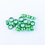 Anilhas Fechadas para Marcação - 5.5 mm - Calopsita - Rosela - 20 un. - Verde Claro - imagem 2
