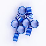 Anilhas Fechadas para Marcação - 5.5 mm - Calopsita - Rosela - 10 un. - Azul Escuro - imagem 2