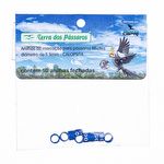Anilhas Fechadas para Marcação - 5.5 mm - Calopsita - Rosela - 10 un. - Azul Escuro