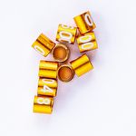 Anilhas Fechadas para Marcação - 2.6 mm - Curió - 10 un. - Dourado - imagem 2