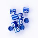 Anilhas Fechadas para Marcação - 2.6 mm - Curió - 10 un. - Azul Escuro - imagem 2