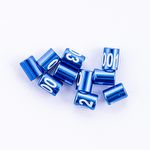 Anilhas Fechadas para Marcação - 2.2 mm - Coleiro - 10 un. - Azul Escuro - imagem 2