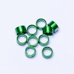 Anilhas Fechadas para Marcação - 5.5 mm - Calopsita - Rosela - 10 un. - Verde Claro - imagem 2