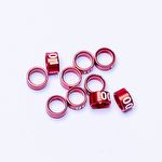 Anilhas Fechadas para Marcação - 5.5 mm - Calopsita - Rosela - 10 un. - Vermelho - imagem 2