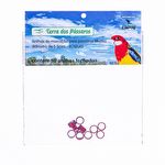 Anilhas Fechadas para Marcação - 5.5 mm - Calopsita - Rosela - 10 un. - Vermelho