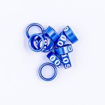 Anilhas Fechadas para Marcação - 7.5 mm - Ring Neck - 10 un. - Azul Escuro - imagem 2
