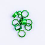 Anilhas Fechadas para Marcação - 7.5 mm - Ring Neck - 10 un. - Verde Claro - imagem 2