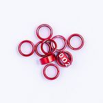 Anilhas Fechadas para Marcação - 7.5 mm - Ring Neck - 10 un. - Vermelho - imagem 2