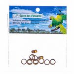Anilhas Fechadas para Marcação - 7.5 mm - Ring Neck - 10 un. - Dourado