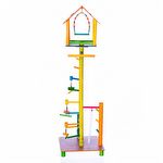 Brinquedo Play Gigante Playground Trapézio com Casinha -  Colorido - imagem 2