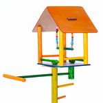 Brinquedo Play Gigante Playground Trapézio com Casinha -  Colorido - imagem 6