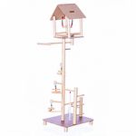Brinquedo Play Gigante Playground Trapézio com Casinha - Natural