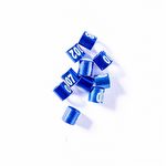 Anilhas Fechadas para Marcação - 3.0 mm - Bicudo - 10 un. - Azul Escuro - imagem 2