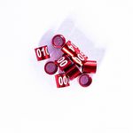 Anilhas Fechadas para Marcação - 3.0 mm - Bicudo - 10 un. - Vermelho - imagem 2