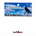 Anilhas Fechadas para Marcação - 3.0 mm - Bicudo - 10 un. - Vermelho