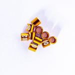 Anilhas Fechadas para Marcação - 3.0 mm - Bicudo - 10 un. - Dourado - imagem 2