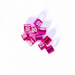 Anilhas Fechadas para Marcação - 3.0 mm - Bicudo - 10 un. - Rosa - imagem 2