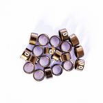 Anilhas Fechadas para Marcação - 5.5 mm - Calopsita - Rosela - 20 un. - Bronze Escuro - imagem 2