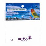 Anilhas Fechadas para Marcação - 4.5 mm - Agapornis - 10 un. - Vermelho