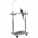 Poleiro Móvel Aço Inox - Com 4 Comedouros - imagem 4