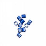 Anilhas Fechadas para Marcação - 2.4 mm - Pintassilgo - 10 un. - Azul Escuro - imagem 2
