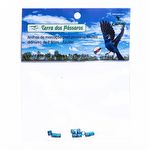 Anilhas Fechadas para Marcação - 2.8 mm - Azulão - Canário da Terra - 10 un. - Azul Claro